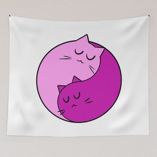 Item preview, Yin Yang Cats designed and sold by smokylemon.