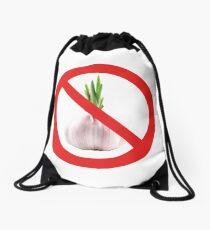 Not stinks of garlic. Drawstring Bag