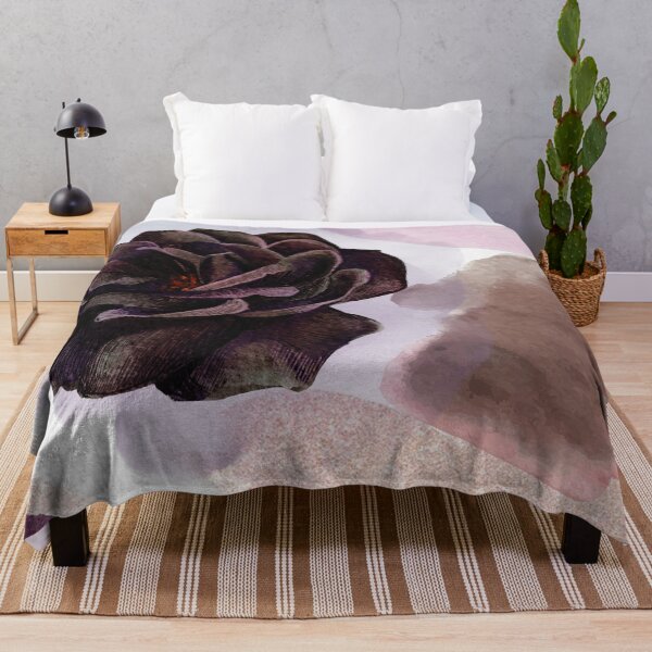 Aperçu de l'œuvre Motif abstrait avec rose noire créée et vendue par HappyLifeCreate.