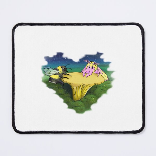 Item preview, Moth and bee on a starlit date designed and sold by TheBigThey.