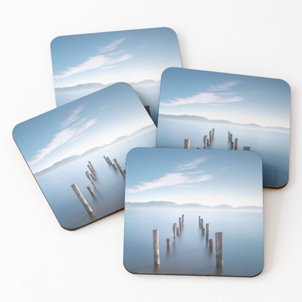 Item preview, Wooden pier remains. Long Exposure. Lake Massaciuccoli. Tuscany, Italy designed and sold by Stefano Orazzini.