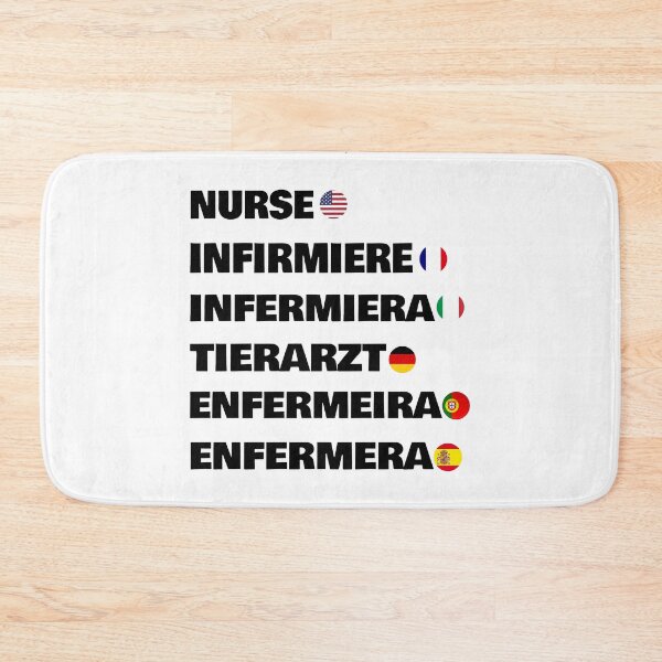 Aperçu de l'œuvre Infirmière en 6 langues différentes créée et vendue par Astralia.