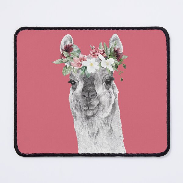 Item preview, Watercolor Llama With Flowers designed and sold by KarolinaPaz.