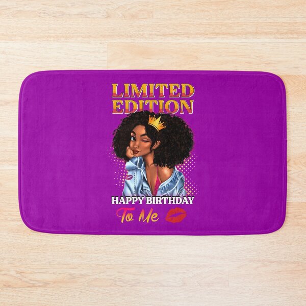 Item preview, "Limited Edition Happy Birthday To Me" Afro Art designed and sold by LYSandCo.