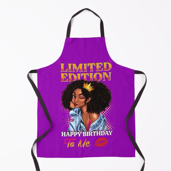 Item preview, "Limited Edition Happy Birthday To Me" Afro Art designed and sold by LYSandCo.