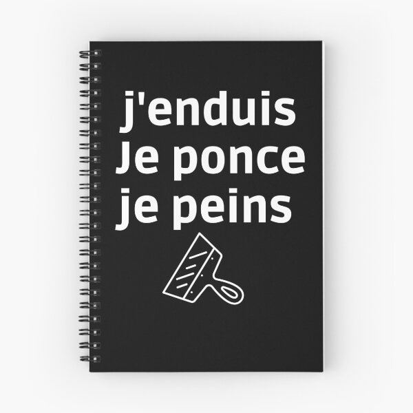 Aperçu de l'œuvre J'ENDUIS JE PONCE JE PEINS - TEE SHIRT HUMOUR créée et vendue par monoso0607.