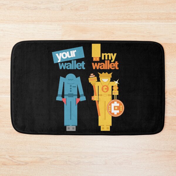 Item preview, Crypto empty wallet joke. Your USB wallet is broke and mine is loaded. Blinged out funny gold digital storage device designed and sold by doseofwin.