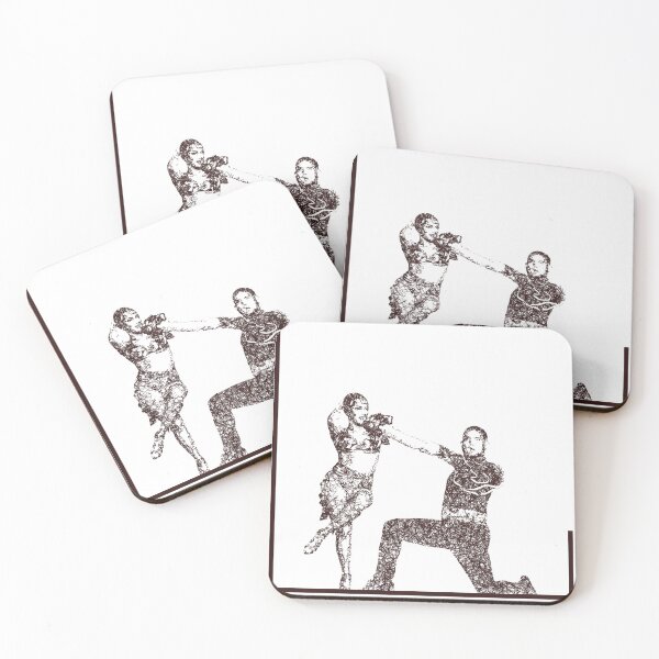 Item preview, Dance couple 5 - Brown ink designed and sold by WietskeWelten.