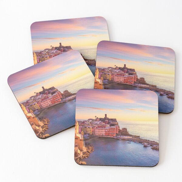Item preview, Vernazza view at sunset, Seascape in Cinque Terre. Italy designed and sold by Stefano Orazzini.