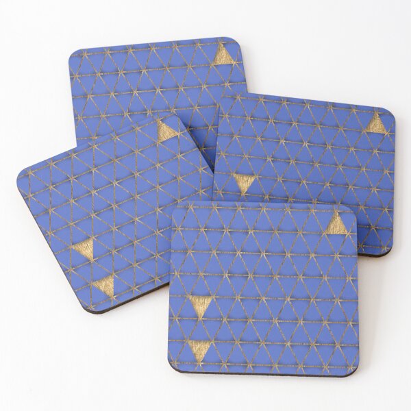 Item preview, Blue Gold Geometric, Irena Orlov designed and sold by Irena Orlov.