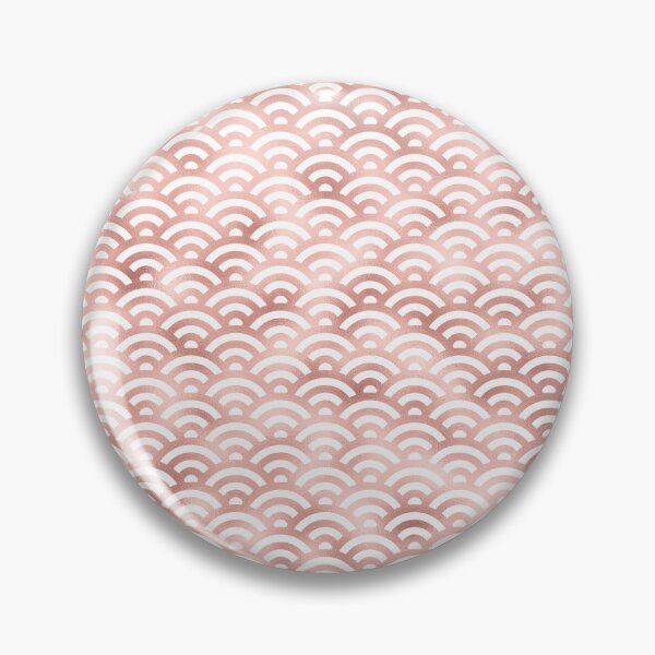 Item preview, Japanese Seigaiha in Rose Gold | Rose Gold Waves  designed and sold by WhimsyAndMojo.