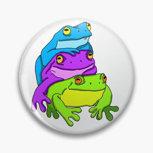 Item preview, Rainbow frog pile designed and sold by TheBigThey.