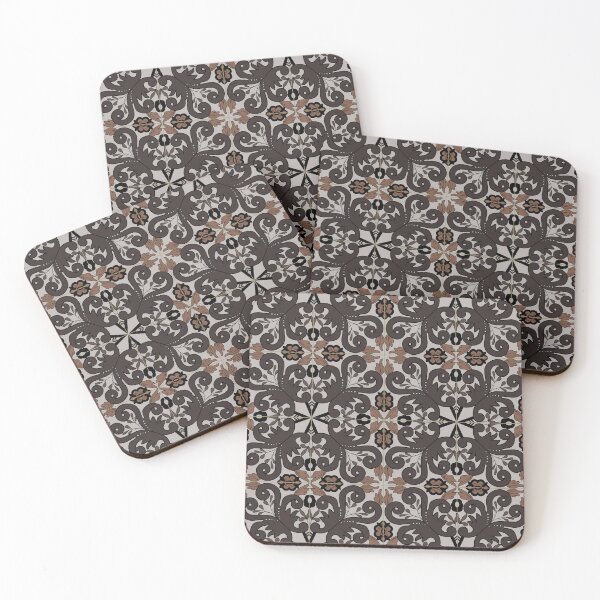 Item preview, Oriental leafed tile pattern designed and sold by arkantus.