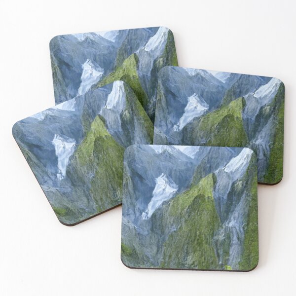 Item preview, Sharp Mountain Range with Ice and Snow designed and sold by AwakenedAlchemy9.