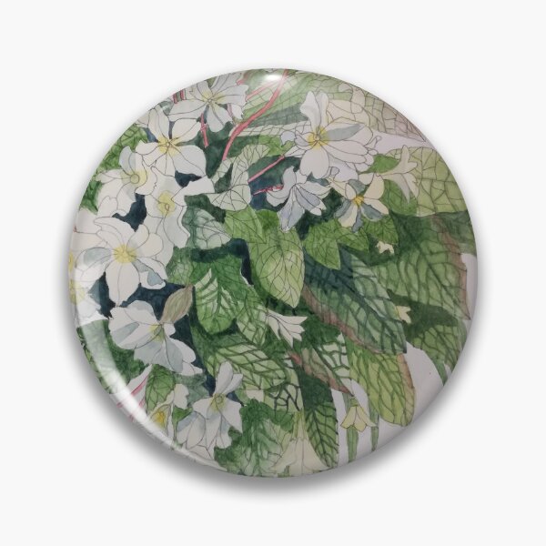 Item preview, Yellow primroses  watercolour painting  designed and sold by esvb.