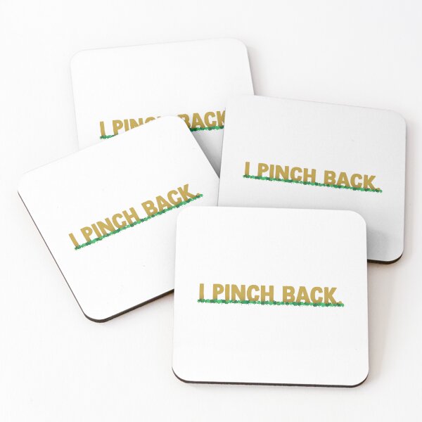 Item preview, I Pinch Back (Gold with Clovers) designed and sold by Arianna Khalil.