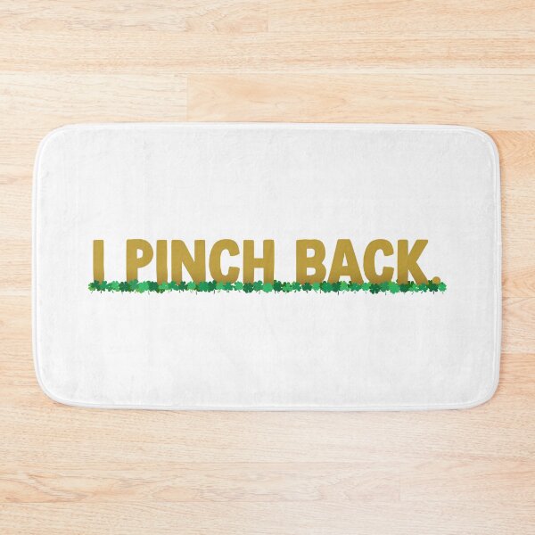 Item preview, I Pinch Back (Gold with Clovers) designed and sold by Arianna Khalil.