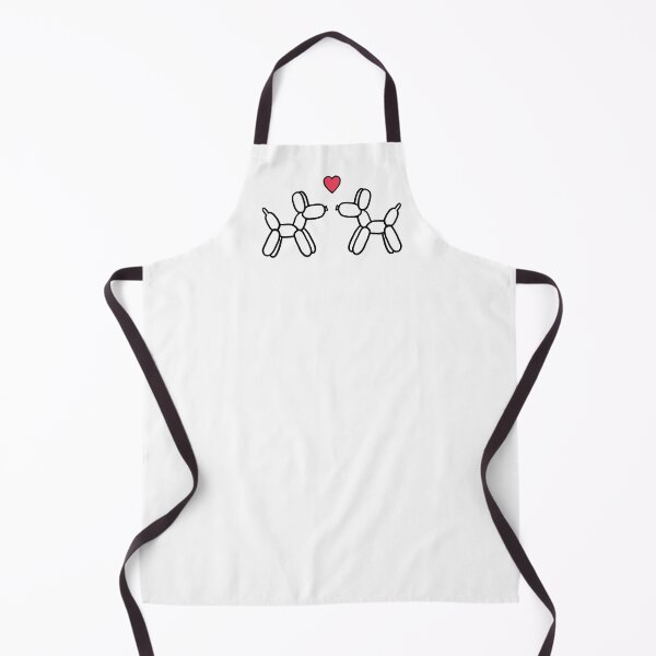 Item preview, Balloon Dogs in Love (Black Outline, Red Heart) designed and sold by Whoopsidoodle.