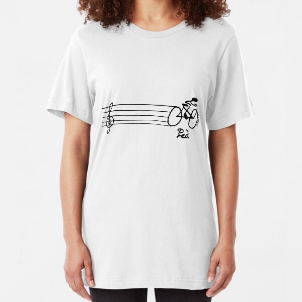 How does a musician get to orchestra? - Light Version Slim Fit T-Shirt