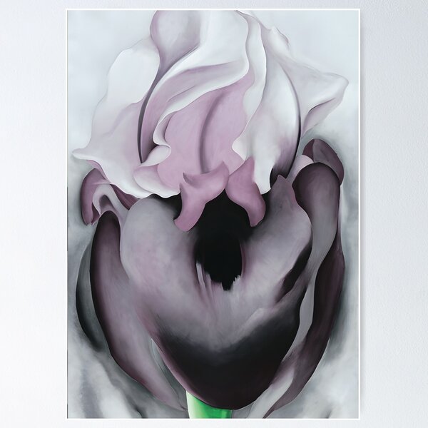 Aperçu de l'œuvre O'Keeffe Noir Iris Noir créée et vendue par Artone369.