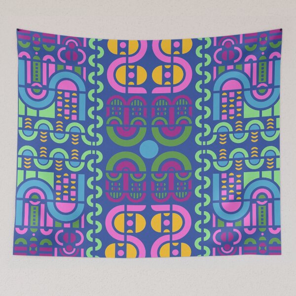 Item preview, The Crazy Maze 5 | Playful geometry with electric colors  designed and sold by Dibujo Divertido.