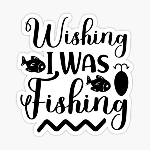 I´m going fishing with daddy Sticker for Sale by omaeth303