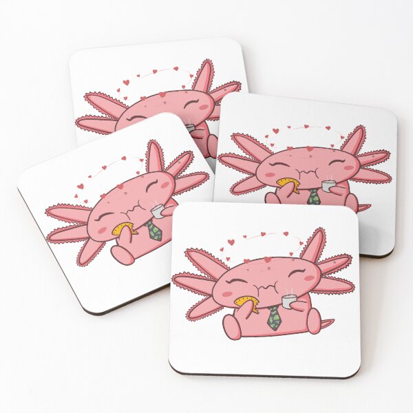 Item preview, Working Axolotl on its coffee break designed and sold by Neko Machi.