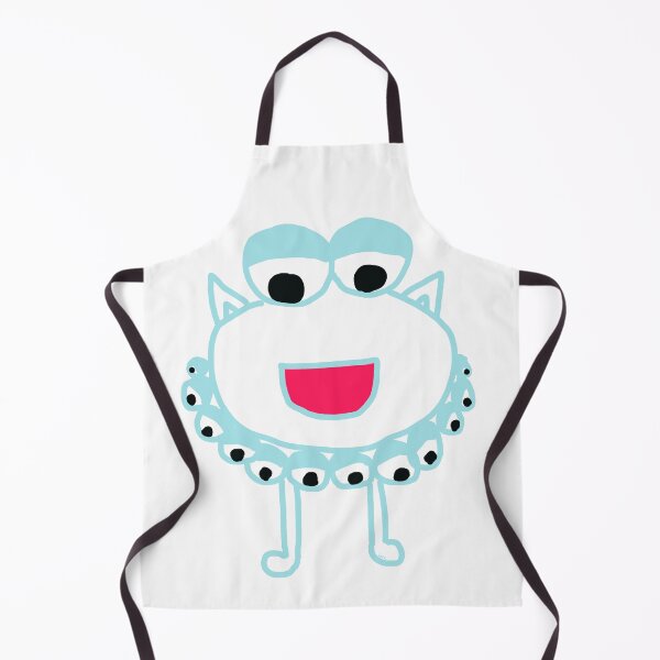 Item preview, Blue line work eyeball monster drawing designed and sold by HFGjewels.