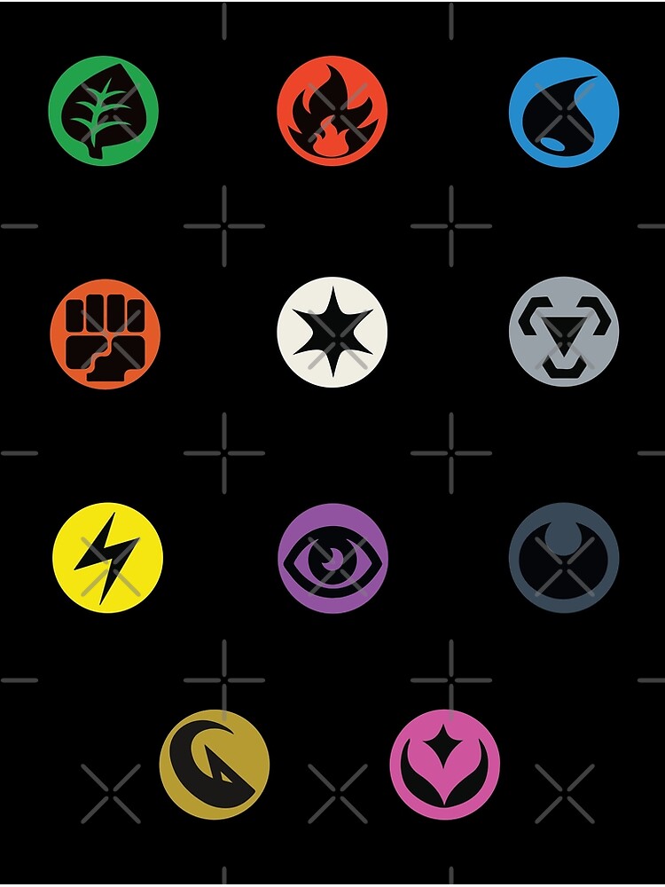 Energy Types Sticker Pack Greeting Card