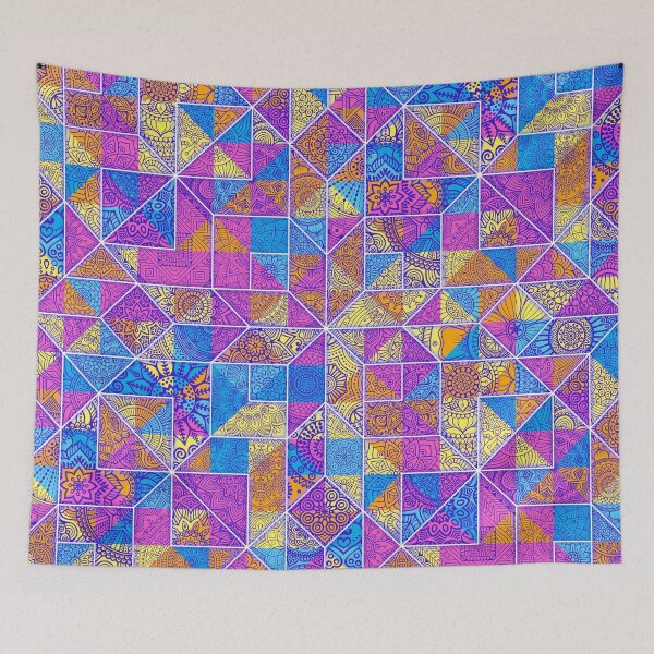 Item preview, Colorful Quilted Pattern Background  designed and sold by NawalMagdy.