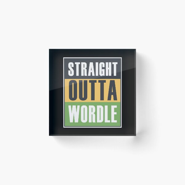 Item preview, Straight Outta Wordle (*ORIGINAL DESIGN*) designed and sold by crowbarr.
