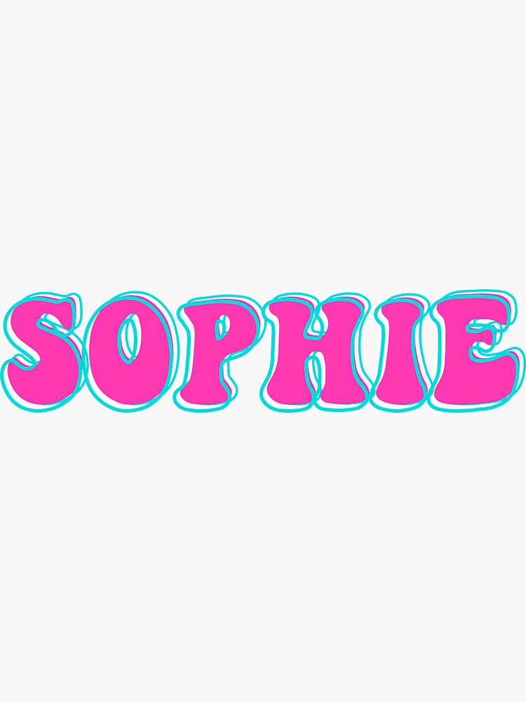 "SOPHIE Name SOPHIE Name Cute Design" Sticker by CustomName Redbubble