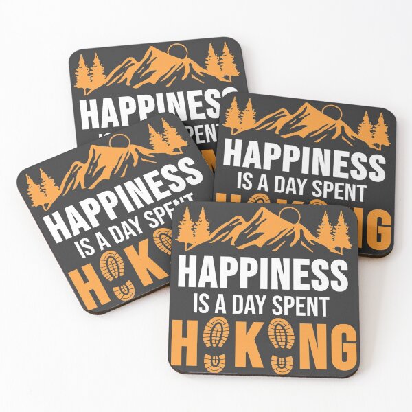 Item preview, Happiness is a day spent hiking designed and sold by Proldesigner.