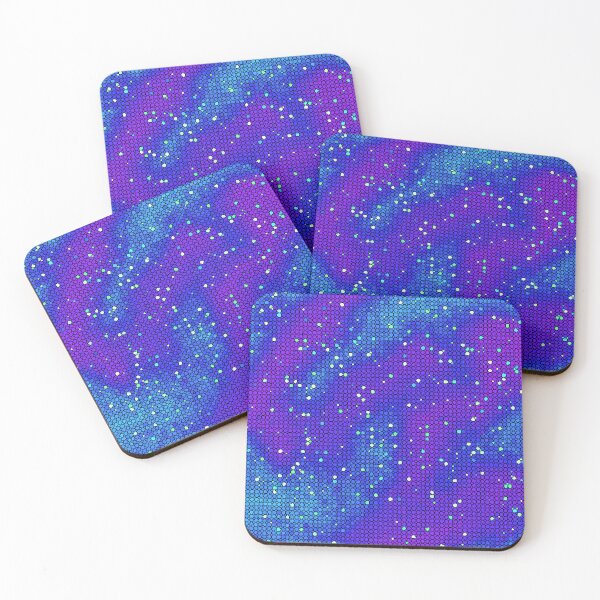 Item preview, Stained Glass Purple and Cyan Background designed and sold by Dafu Arts.