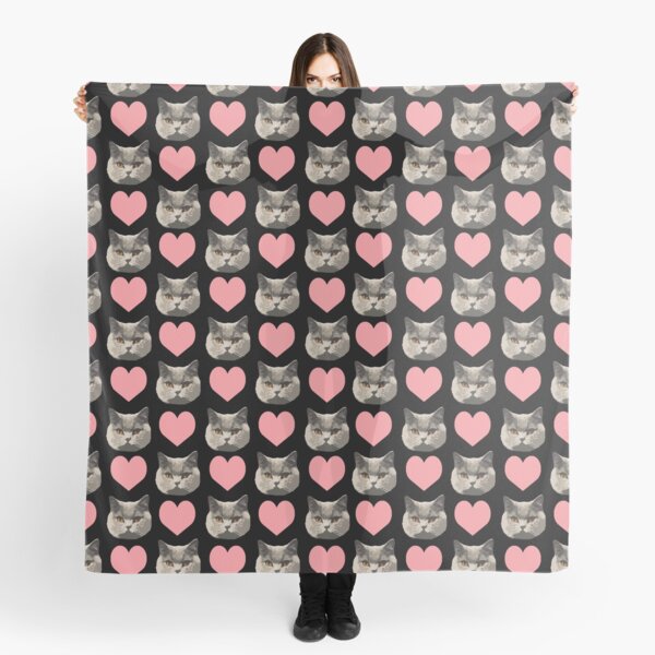 Item preview, cute british shorthair cat face heart pattern funny british shorthair valentines day gift designed and sold by alaechamlal.