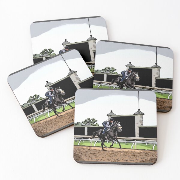 Item preview, Cartoon Racehorse Digital Painting designed and sold by Mimi Foley.