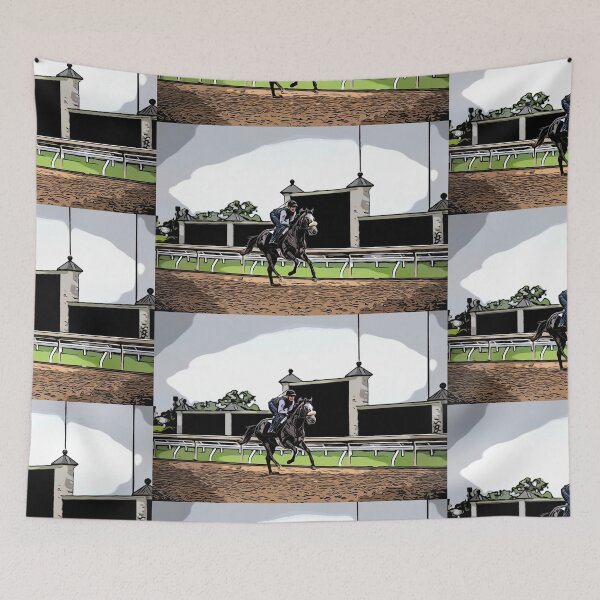 Item preview, Cartoon Racehorse Digital Painting designed and sold by Mimi Foley.