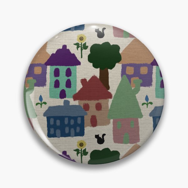 Item preview, Small town Cat Repeat pattern designed and sold by marialindemann.