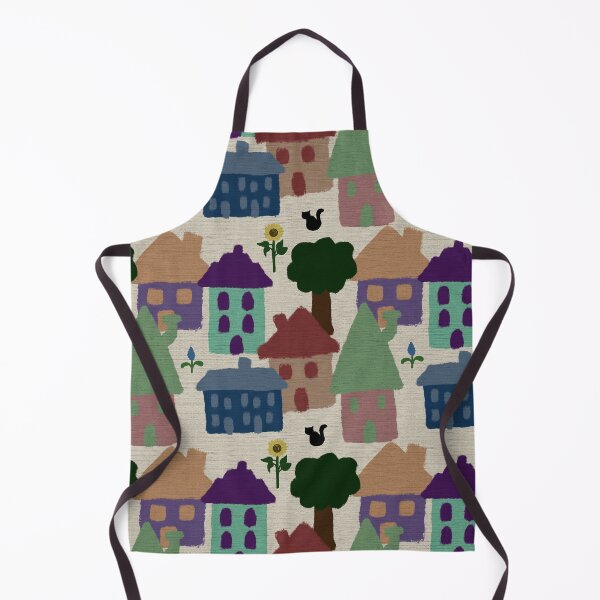 Item preview, Small town Cat Repeat pattern designed and sold by marialindemann.