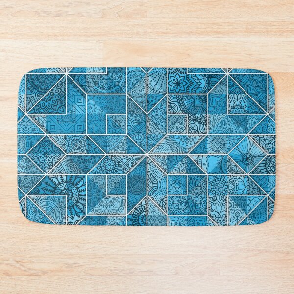 Item preview, Blue Quilted Pattern Background  designed and sold by NawalMagdy.