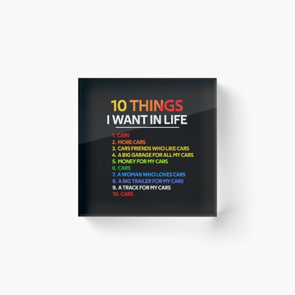 Item preview, Ten Things I Want In My Life designed and sold by rachidhaz.