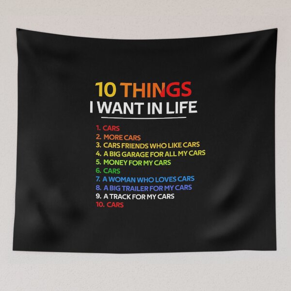 Item preview, Ten Things I Want In My Life designed and sold by rachidhaz.