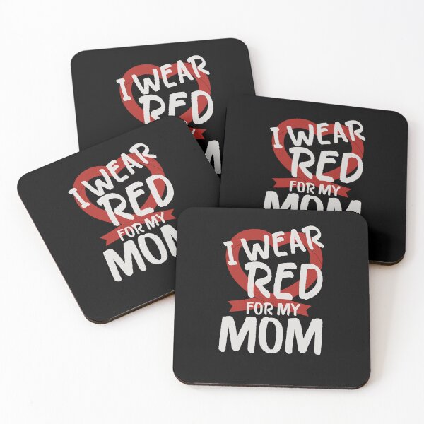 Item preview, I Wear Red For My Mom Heart Disease Awareness Month 2022 designed and sold by gachtousalah.