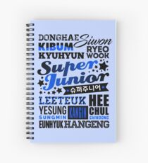 SUPER JUNIOR Schriftart Collage Spiralblock