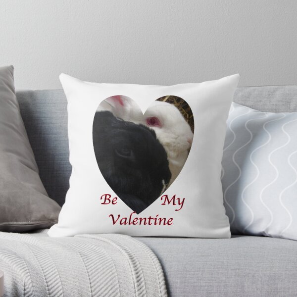 Be my valentine Throw Pillow