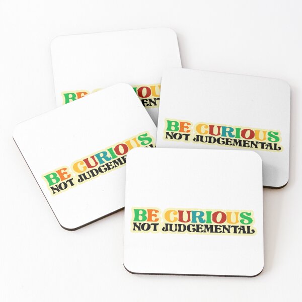Item preview, Be curious not judgemental - Vintage Colorful - Happiness  designed and sold by CattlettArt.