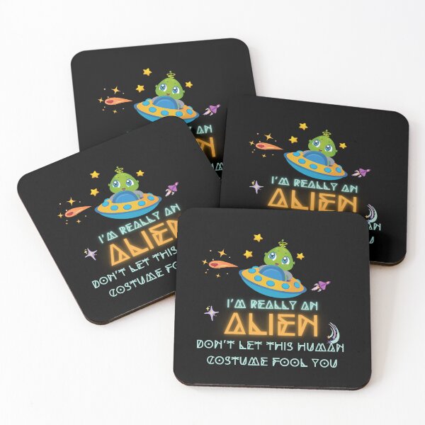 Item preview, I’m really an alien don’t let this human costume fool you Cute Boy & Girl alien clothes  designed and sold by SweetbeStore.