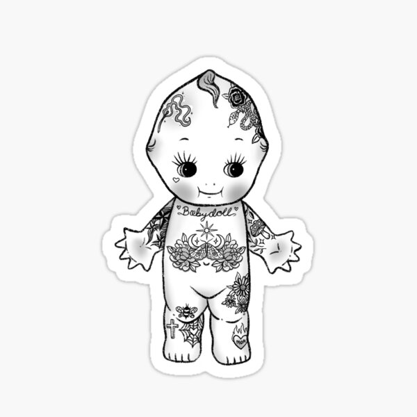 Item preview, Tattooed Baby Doll designed and sold by VaguelyOriginal.