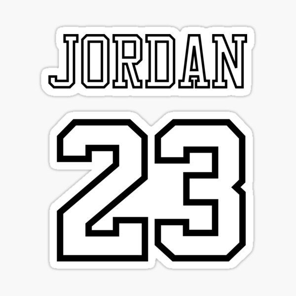 "Michael Jordan Bulls Jersey" Sticker by LakeshowThreads Redbubble
