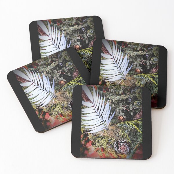 Item preview, Beautiful Leaf & Pine Branches With Cones Design designed and sold by EarthArtDesigns.